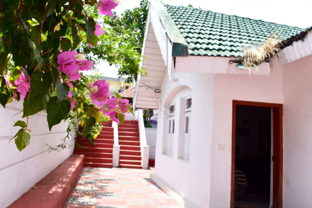 Exterior walkway at Coorg Green Nest villa